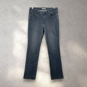 Levi’s 505 Straight Jeans Women’s 14L W32 L34 Dark Wash Mid Rise Classic Denim